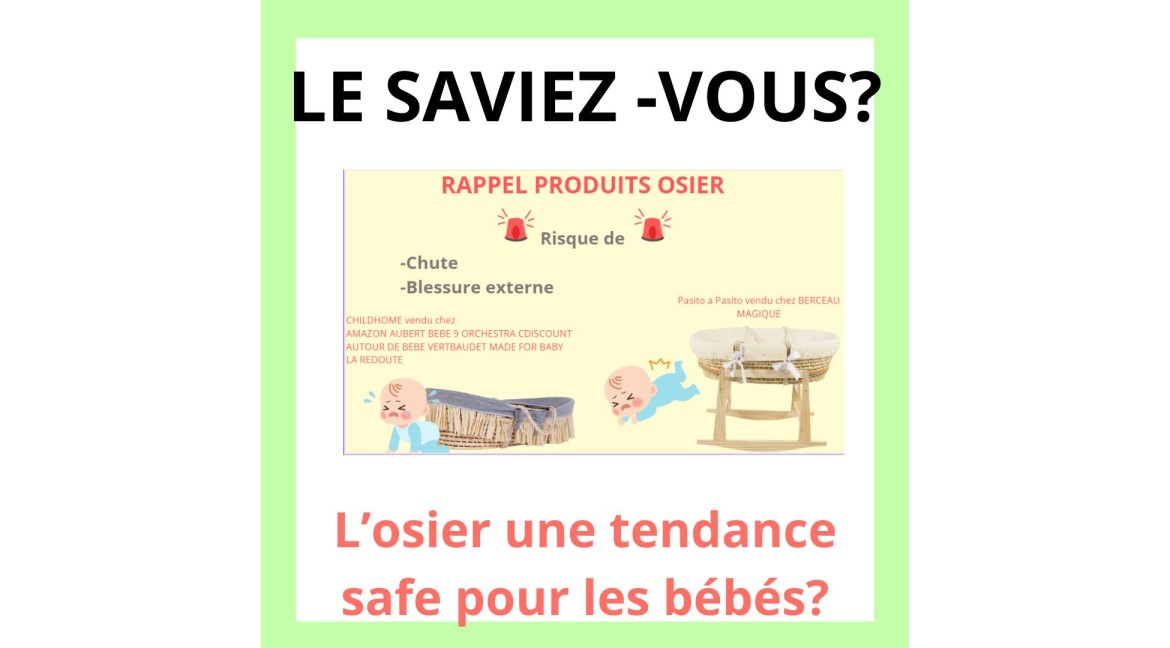 Le couffin en osier : une tendance risquée pour les bébés ?